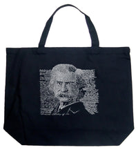 Load image into Gallery viewer, Mark Twain - Large Word Art Tote Bag