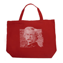 Load image into Gallery viewer, Mark Twain - Large Word Art Tote Bag
