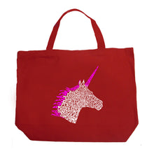 Load image into Gallery viewer, Unicorn - Large Word Art Tote Bag