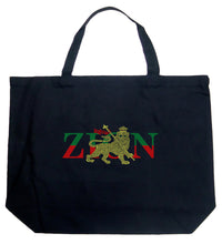 Load image into Gallery viewer, Zion One Love - Large Word Art Tote Bag
