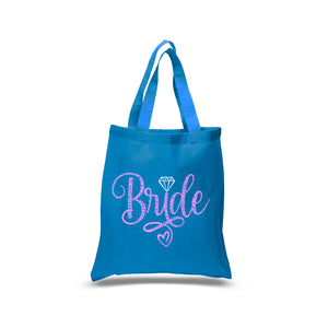 Small Word Art Tote Bag - Bride