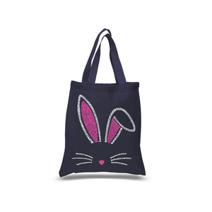 Bunny Ears  - Small Word Art Tote Bag