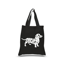 Load image into Gallery viewer, Dachshund  - Small Word Art Tote Bag