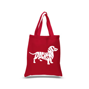Dachshund  - Small Word Art Tote Bag