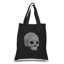 Load image into Gallery viewer, Dead Inside Skull - Small Word Art Tote Bag