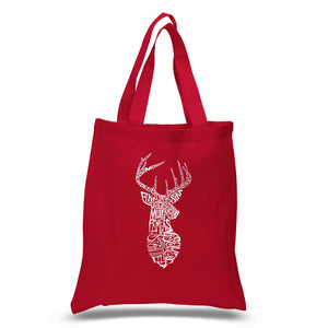 Types of Deer - Small Word Art Tote Bag