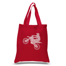 Load image into Gallery viewer, FMX Freestyle Motocross - Small Word Art Tote Bag