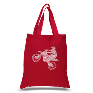 FMX Freestyle Motocross - Small Word Art Tote Bag