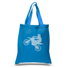 Load image into Gallery viewer, FMX Freestyle Motocross - Small Word Art Tote Bag