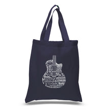 Load image into Gallery viewer, Languages Guitar - Small Word Art Tote Bag
