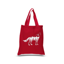 Load image into Gallery viewer, Howling Wolf  - Small Word Art Tote Bag