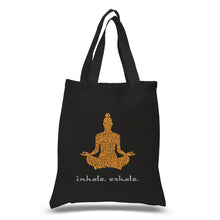 Load image into Gallery viewer, Inhale Exhale - Small Word Art Tote Bag