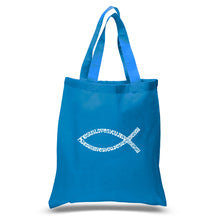Load image into Gallery viewer, Jesus Loves You - Small Word Art Tote Bag