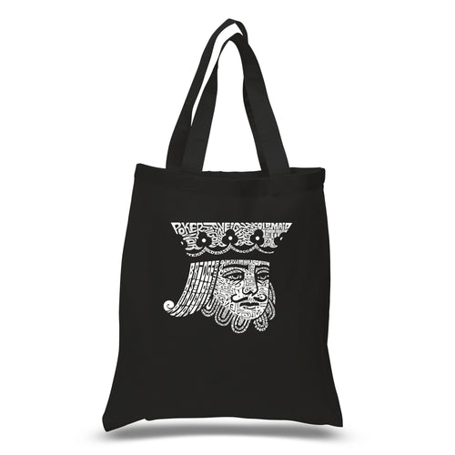 King of Spades - Small Word Art Tote Bag