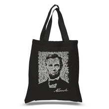 Load image into Gallery viewer, ABRAHAM LINCOLN GETTYSBURG ADDRESS - Small Word Art Tote Bag