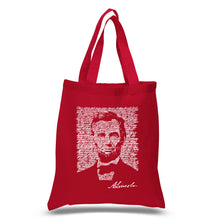 Load image into Gallery viewer, ABRAHAM LINCOLN GETTYSBURG ADDRESS - Small Word Art Tote Bag