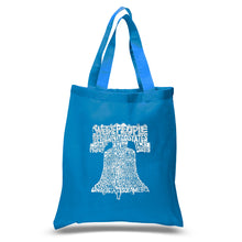 Load image into Gallery viewer, Liberty Bell - Small Word Art Tote Bag