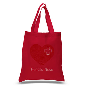 Nurses Rock - Small Word Art Tote Bag