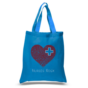 Nurses Rock - Small Word Art Tote Bag