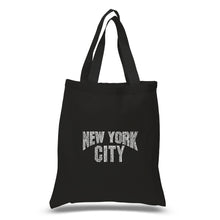 Load image into Gallery viewer, NYC NEIGHBORHOODS - Small Word Art Tote Bag