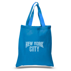 NYC NEIGHBORHOODS - Small Word Art Tote Bag
