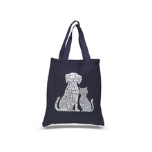 Load image into Gallery viewer, Dogs and Cats  - Small Word Art Tote Bag