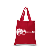 Load image into Gallery viewer, Peace Love Country  - Small Word Art Tote Bag