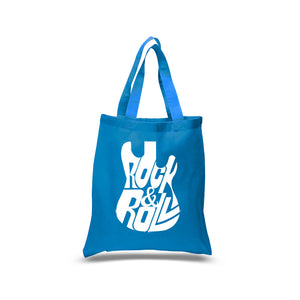 Rock And Roll Guitar - Small Word Art Tote Bag