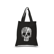 Load image into Gallery viewer, Rock n Roll Skull - Small Word Art Tote Bag