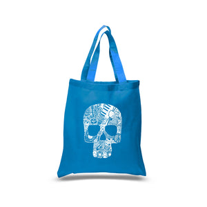 Rock n Roll Skull - Small Word Art Tote Bag