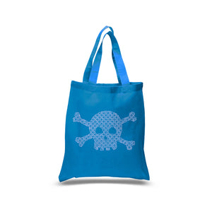 XOXO Skull  - Small Word Art Tote Bag