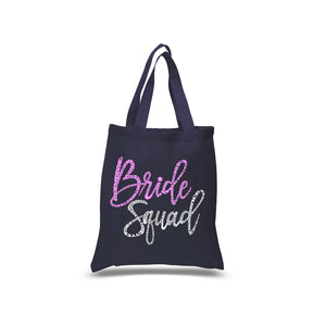 Small Word Art Tote Bag - Bride Squad