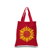 Load image into Gallery viewer, Sunflower  - Small Word Art Tote Bag