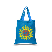 Load image into Gallery viewer, Sunflower  - Small Word Art Tote Bag