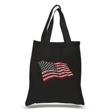 Load image into Gallery viewer, American Wars Tribute Flag - Small Word Art Tote Bag