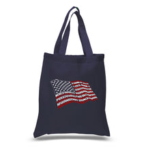 Load image into Gallery viewer, American Wars Tribute Flag - Small Word Art Tote Bag