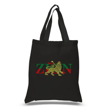 Load image into Gallery viewer, Zion One Love - Small Word Art Tote Bag