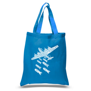 DROP BEATS NOT BOMBS - Small Word Art Tote Bag