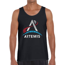 Load image into Gallery viewer, NASA Artemis Logo - Men&#39;s Word Art Tank Top