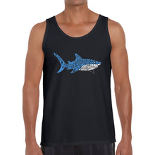 Load image into Gallery viewer, Daddy Shark - Men&#39;s Word Art Tank Top