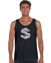 Load image into Gallery viewer, Dollar Sign - Men&#39;s Word Art Tank Top