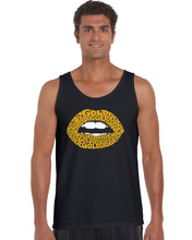 Load image into Gallery viewer, Gold Digger Lips - Men&#39;s Word Art Tank Top