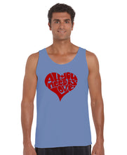 Load image into Gallery viewer, All You Need Is Love - Men&#39;s Word Art Tank Top