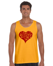 Load image into Gallery viewer, All You Need Is Love - Men&#39;s Word Art Tank Top