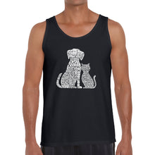 Load image into Gallery viewer, Dogs and Cats  - Men&#39;s Word Art Tank Top