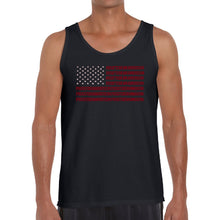Load image into Gallery viewer, Proud To Be An American - Men&#39;s Word Art Tank Top