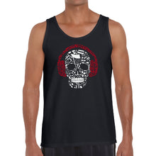 Load image into Gallery viewer, Music Notes Skull  - Men&#39;s Word Art Tank Top