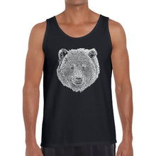 Load image into Gallery viewer, Bear Face  - Men&#39;s Word Art Tank Top
