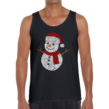Load image into Gallery viewer, Christmas Snowman - Men&#39;s Word Art Tank Top