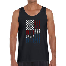 Load image into Gallery viewer, Support our Troops  - Men&#39;s Word Art Tank Top